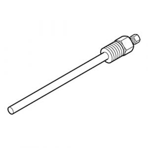 Copper Well, 3/8" x 7-1/32" w/ 1/2" NPT bushing
