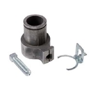 coupler, set screw and locking clip 5/8" shaft