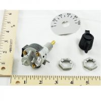 Panel mount, 4 port, 2 position w/ nuts, knob, sca