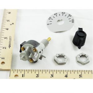 panel mount, 4 port, 3 position w/ nuts, knob, sca
