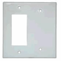 Black 2-Gang blank plate