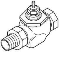 1/2" 2Way Globe STR NPT UO Brass .4 Cv