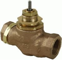 1" 2Way Globe STR NPT UO Brass 14Cv