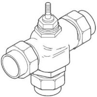 VB-7314-0-4-02 Three-Way 1/2" Globe Mixing Valves Union Sweat 2.2 Cv
