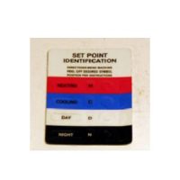 T-4000-114 Setpoint label card