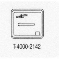 T-4000-2142 Beige Plastic Cover Thermometer Horizontal 1 window