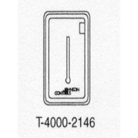 T-4000-2146 Beige Plastic Cover Vertical 1 window with thermometer