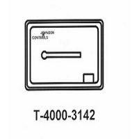 T-4000-3142 White Plastic Cover Thermometer Horizontal 1 window