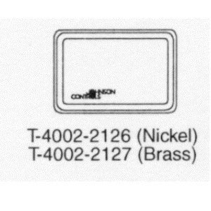 T-4002-2126 Metal Cover Horizontal, Nickel
