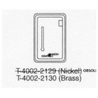 T-4002-2130 Metal Cover Verticle Brass