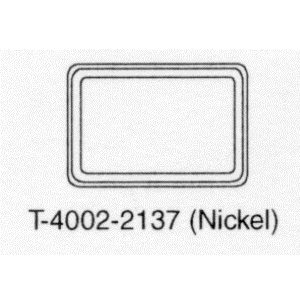 T-4002-2137 Metal Cover Horizontal, Nickel Blank