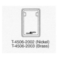 T-4506-2002 Metal Cover Verticle, No thermometer, Dual Windows, Nickel.