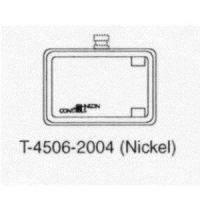 T-4506-2004 Metal Cover Horizontal, No thermometer, Indes switch slot, Dual Windows, Nickel