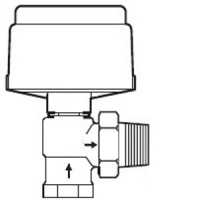 VK-7211-303-3-08 Â 1 in, 2W, Globe, ANG, NPT, UO, BR, 16 cv, 65 PSI; Act (MK-4621)